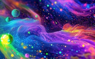 科技与艺术，粒子动态的数字呈现