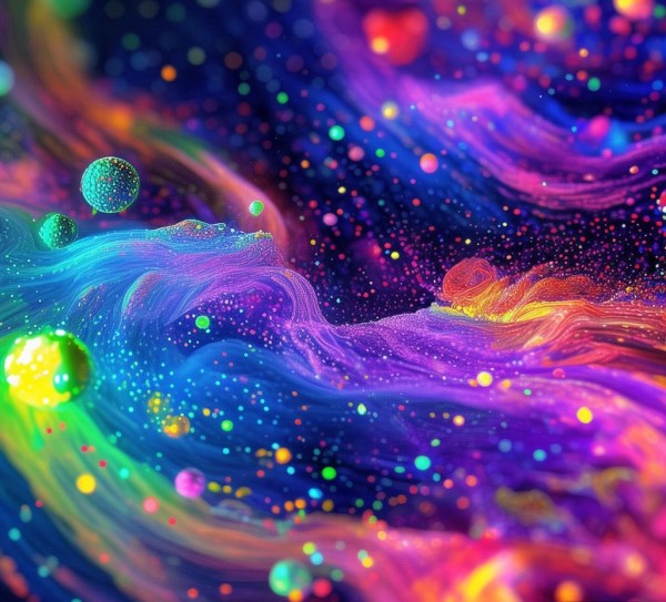 科技与艺术，粒子动态的数字呈现